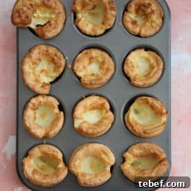A tray of gluten free Yorkshire puddings.