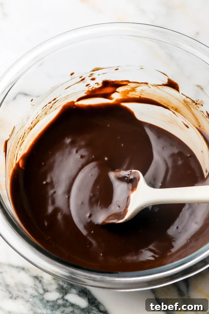 chocolate ganache finished