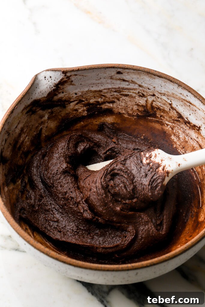 dry ingredients folded into the cookie dough
