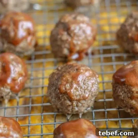 Cheese Stuffed Barbecue Meatballs - Keto