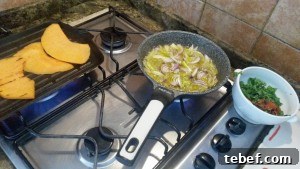 Agrodolce cooking on Carla stove