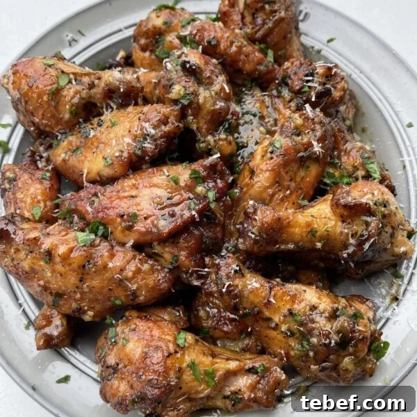 Lemon Garlic Chicken Wings