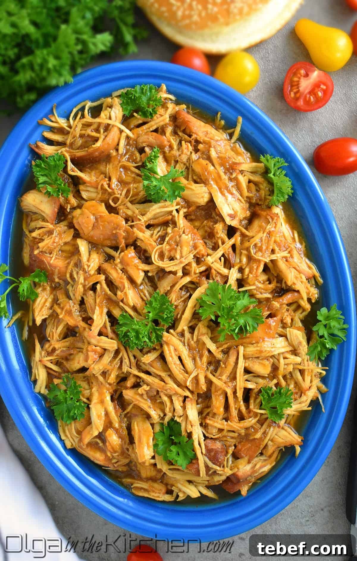 slow cooker pulled chicken