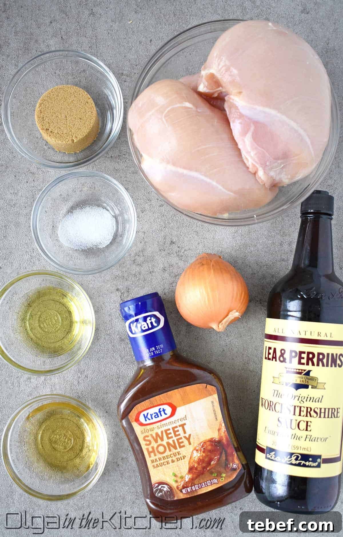 slow cooker pulled chicken ingredients