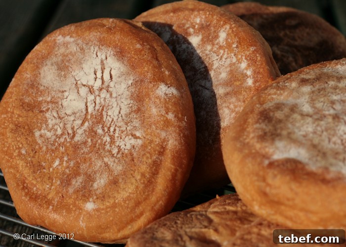 Cider vinegar muffins close up