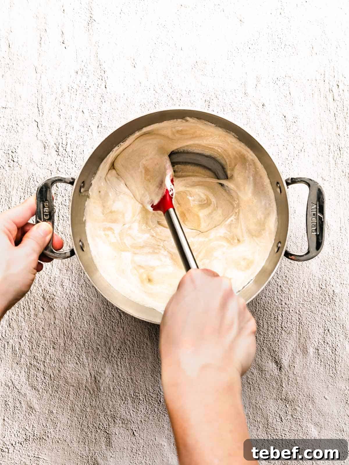 how to make white chocolate peppermint fudge step 5